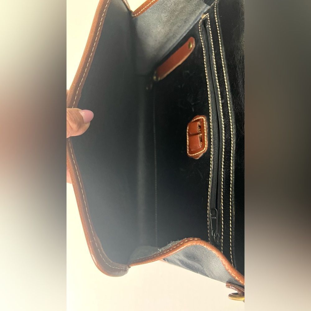 Vintage 90's Brahmin Crossbody/Clutch Leather Bag - Picture 8 of 14